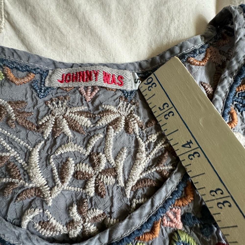 ❤️ JOHNNY WAS Embroidered Tunic, Size Small- - Picture 4 of 12